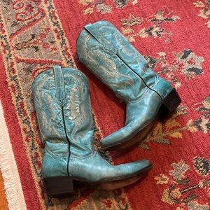 Teal Cowboy Boots